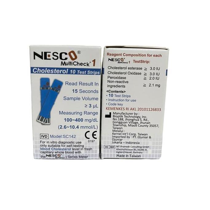 Tes strip Kolesterol Nesco 10 strips