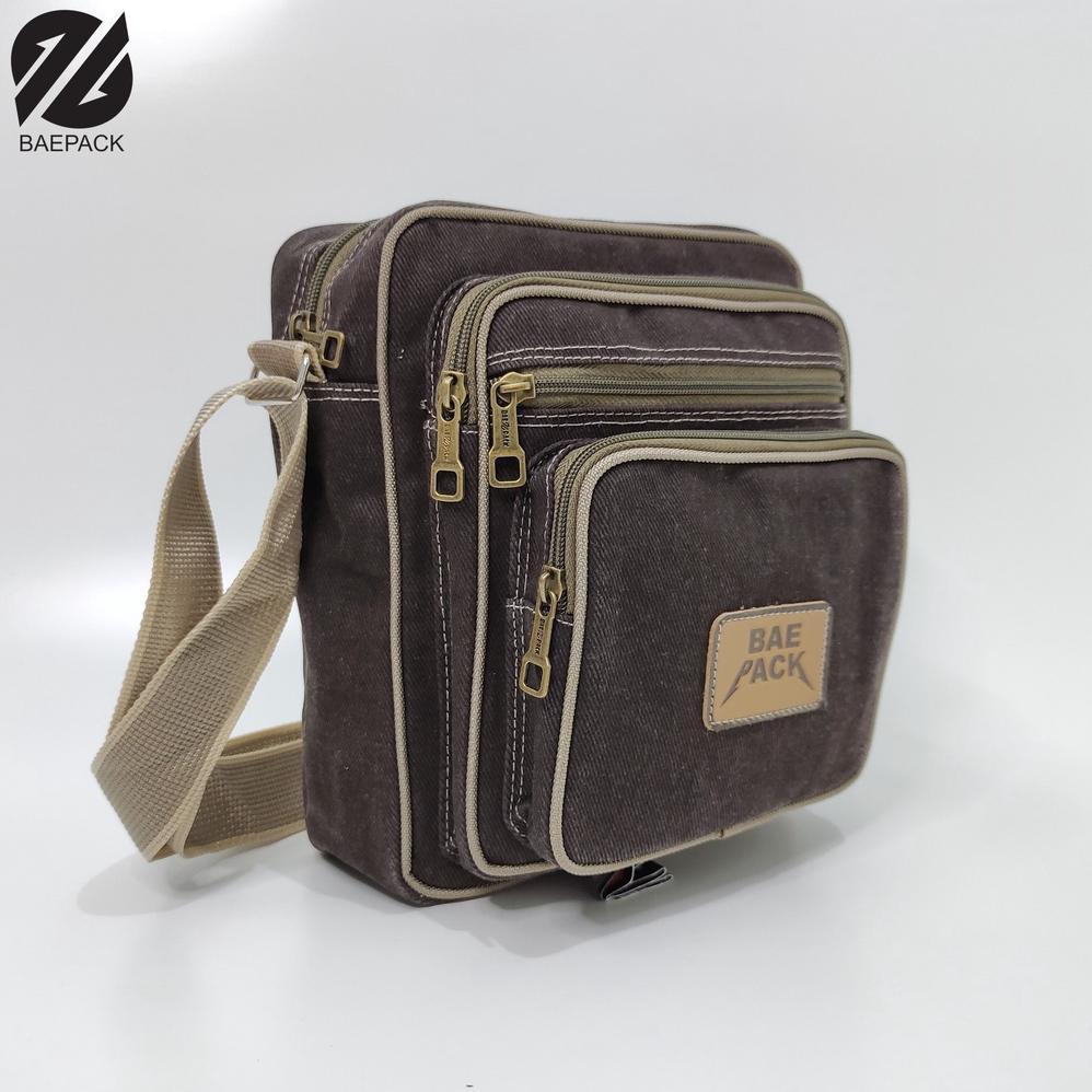 Tas Selempang Volker Dark Brown Baepack / Tas Selempang Pria dan Wanita Termurah