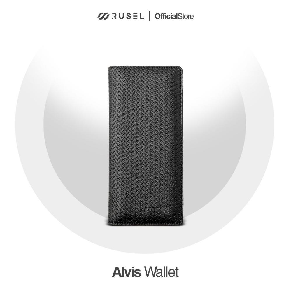 RUSEL CO - Wallet Ais Dompet Panjang Pria Dompet Kulit Pria Wanita Dompet Bahan Kulit PU Leather Pum