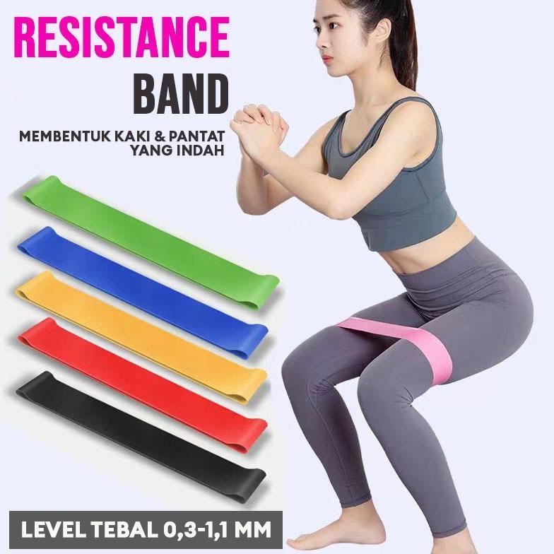 BEST DEALS Resistance Band Karet Olahraga Alat Olahraga Kaki & Pantat Bahan Kuat & Elastis Ketebalan