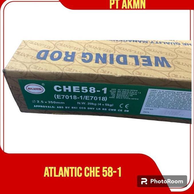 ATLANTIC CHE 58-1 CHE58 CHE-58 | Kawat Las AWS E7018-1 E7018 | PACK 20KG