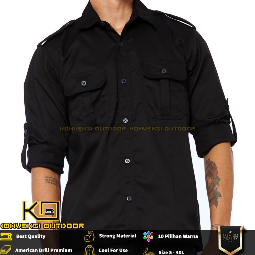 PREMIUM BAJU KEMEJA PDL LAPANGAN OUTDOOR INDOOR PRIA LENGAN PANJANG - SERAGAM KERJA KANTOR GROUP KEM