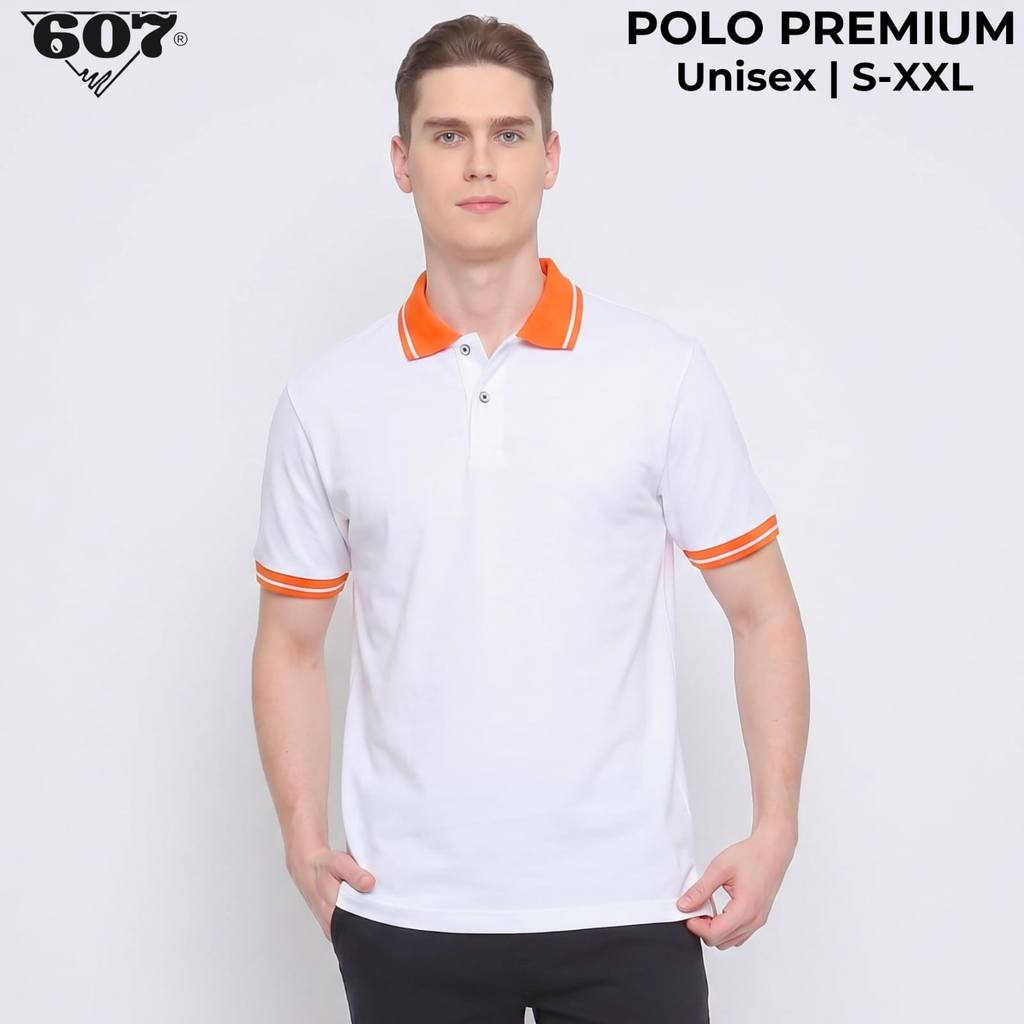 607 PRATAMA Kaos Polo Premium Berkerah Baju Polo Pria Kombinasi Polo shirt