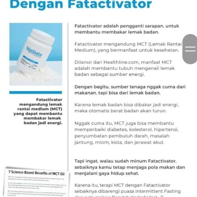 Cod,Sajabisa- Fatactivator Mct Powder 150Grm