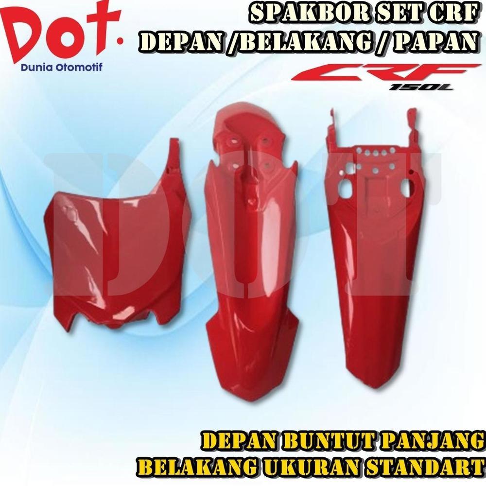 Premium Spakbor Set Depan Belakang Papan Nomor Crf 150 250 Motor Cross Trail Honda Crf 150&250 Motor