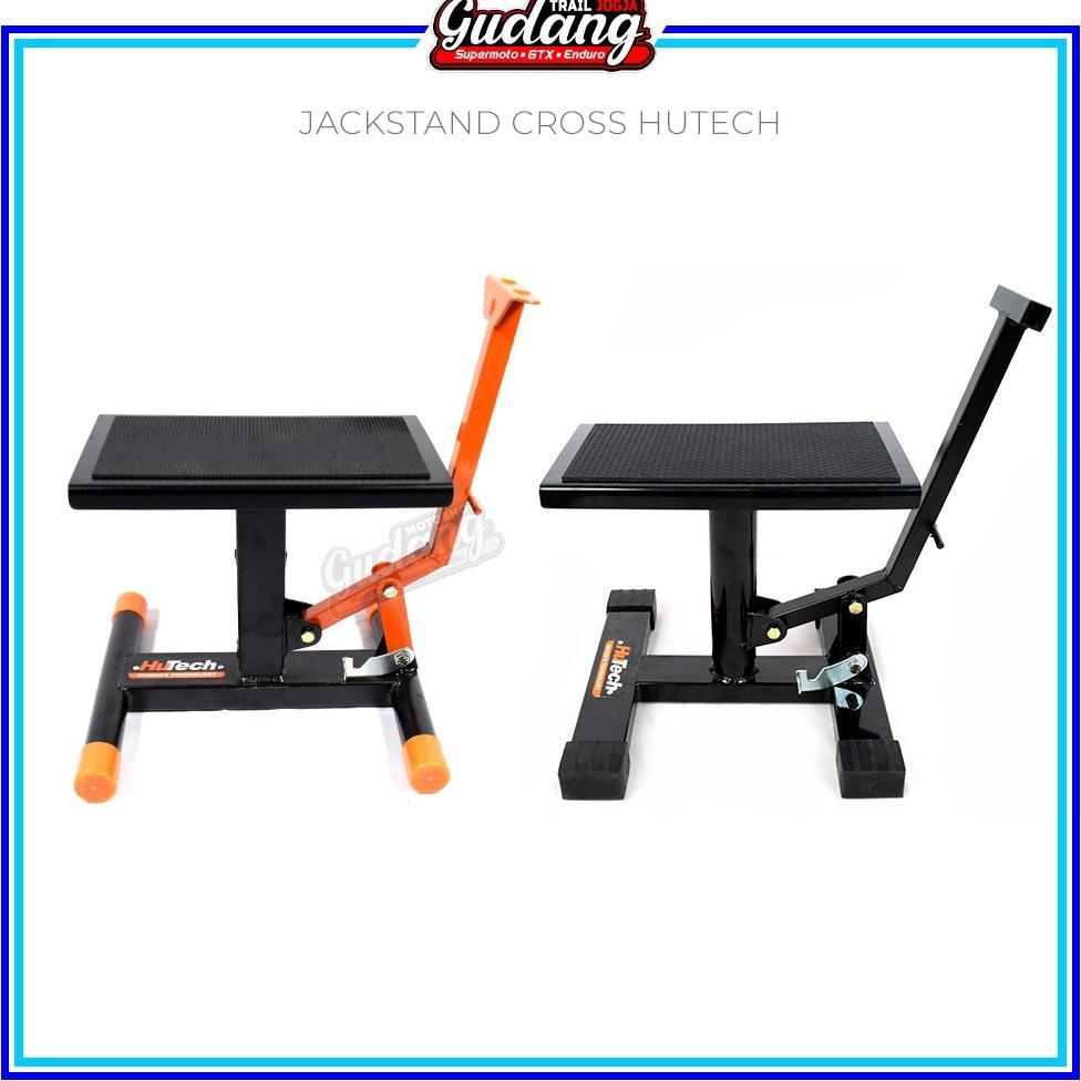 Jackstand Jack Stand Penyangga Standar Tengah HUTECH Trail CRF 150L KLX KTM WR 155  Hitam Universal 