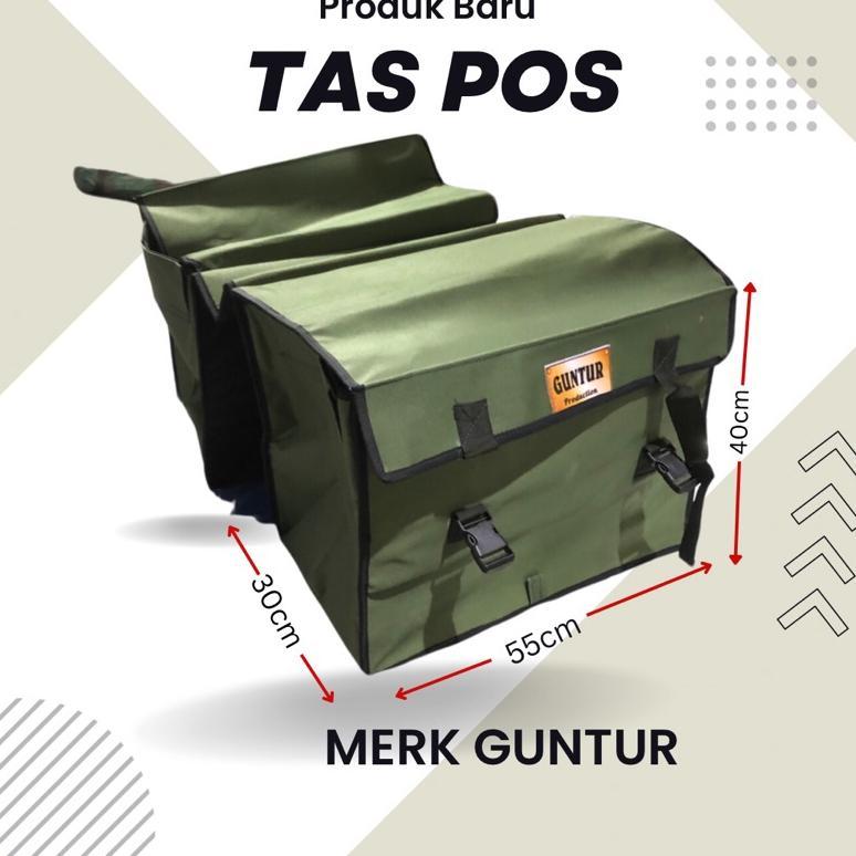 Tas Pos kain Merk Guntur Jumbo/Tas kurir/Tas obrok Anti air Spoon/Tas barang