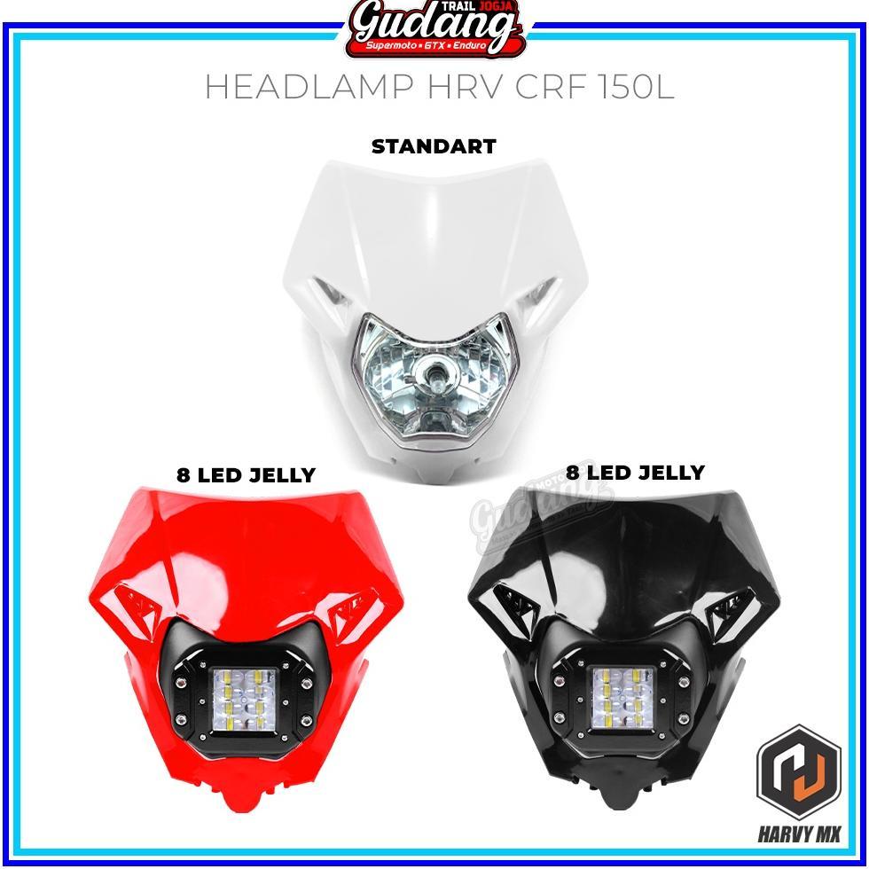 Headlamp Reflektor Batok Lampu Depan 8 LED Jelly 12 LED CRF 150L CRF 250 HRV [S2]