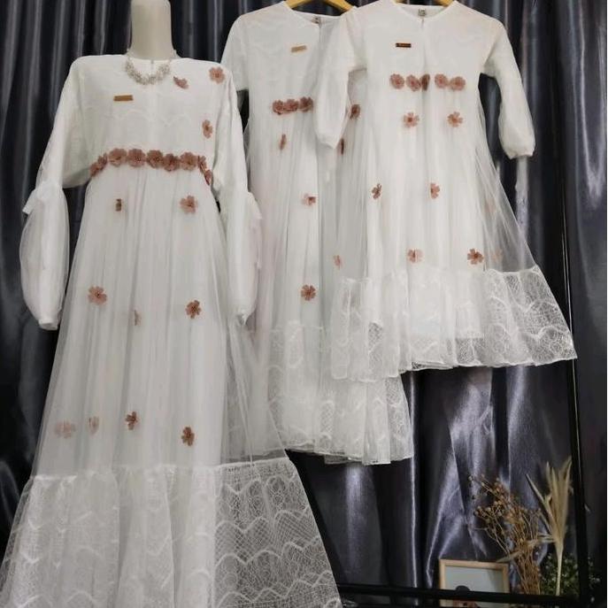 Okeajalah- Dress Kamila(Harga Satuan )Couple Keluarga Ibu&Anak Gamis Remaja Dress Couple Keluarga 20