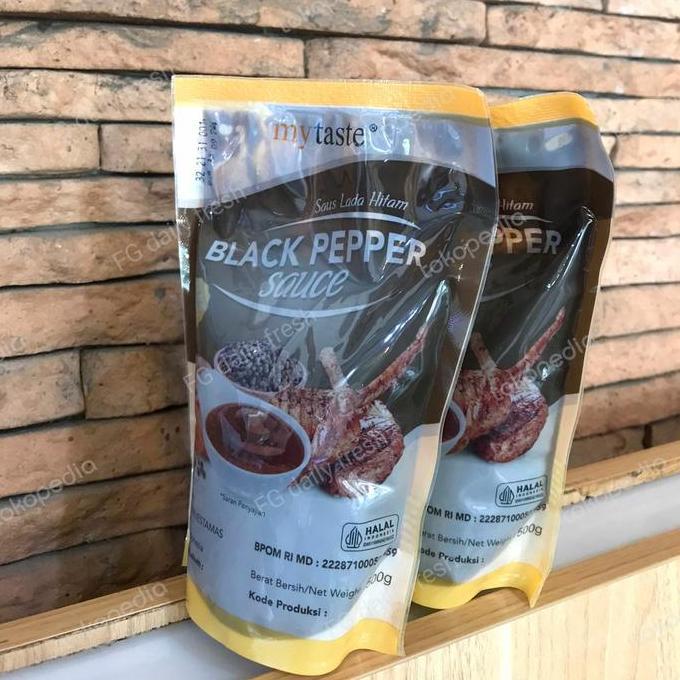 Newstockkita- Saus Blackpepper Steak / Saus Bumbu Lada Hitam My Taste Halal