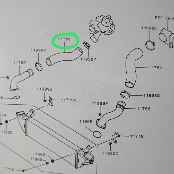 Promo Selang Hose Turbo Intake Mitsubishi All new Pajero DAKAR Diskon