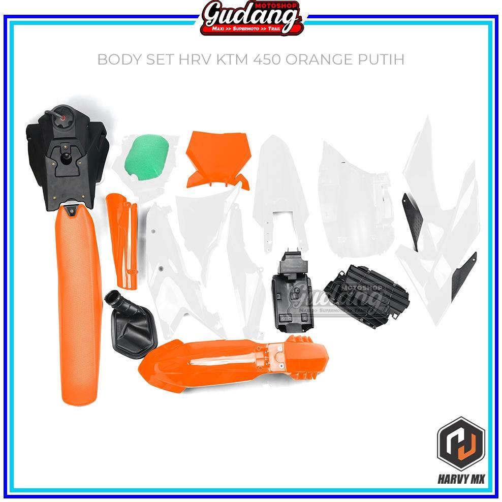 Body Set Body Trail Cover Bodyset Tangki Plus Jok HARVY MX KTM 450 2023 2024 [S2]
