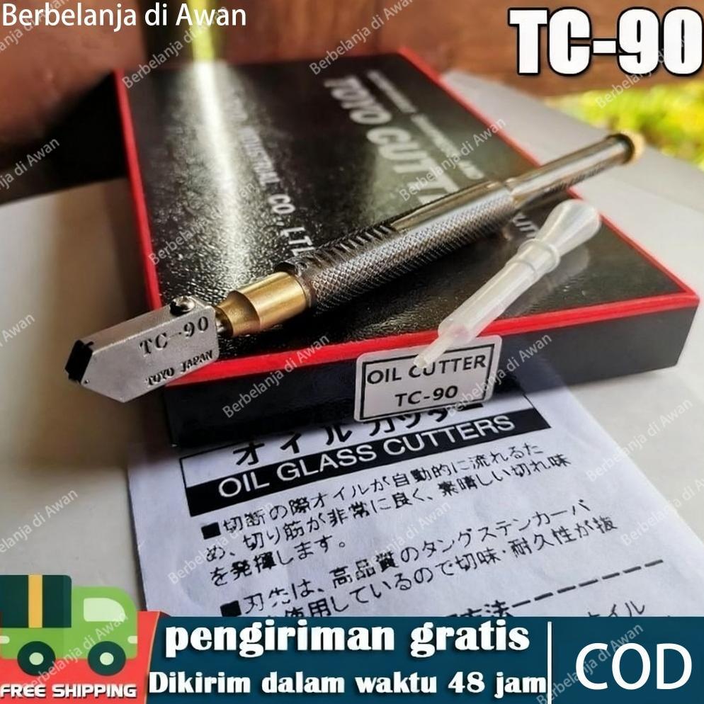 pisau potong kaca toyo tc 90 asli jepang pisau pemotong kaca alat potong kaca alat pemotong kaca ori