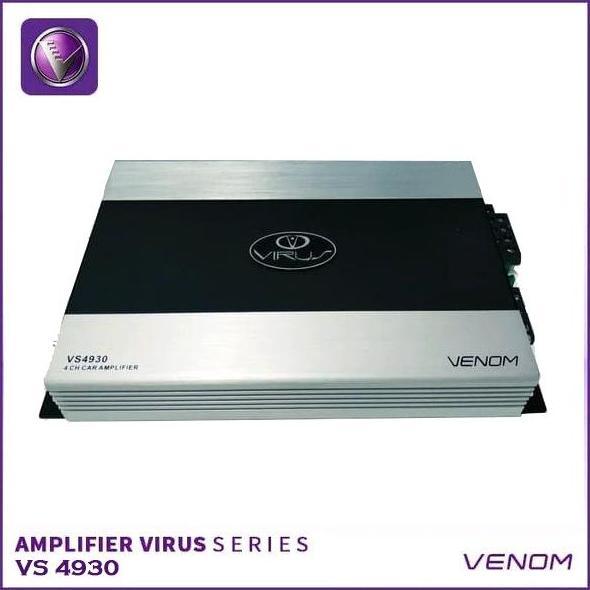 Power Amplifier 4 Channel Venom Virus VS 4930 4CH Audio Mobil Orinal