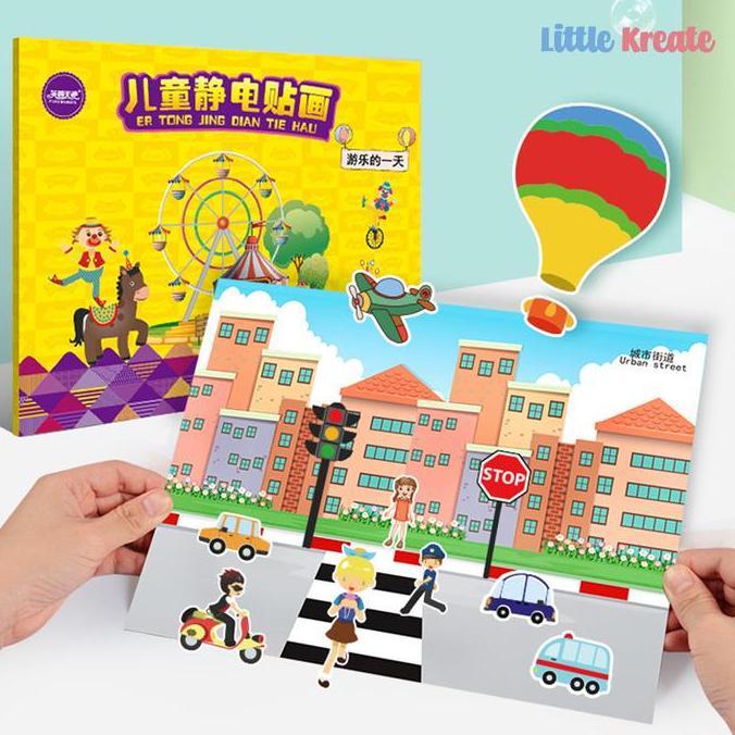 Little Kreate - Mainan Edukasi - Reusable Sticker / Buku Stiker
