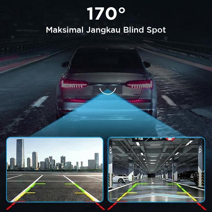 Kamera Mundur Mobil Parkir Rear View Camera + Monitor Layar