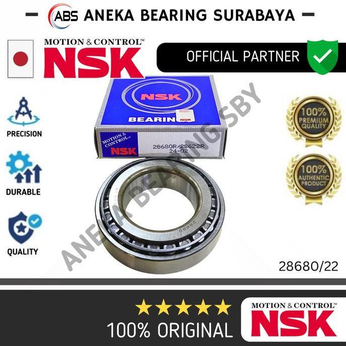 BEARING RODA BELAKANG LUAR ELF 28680/28622 NSK JAPAN 28680/22 NKR66 NKR71  55.56X97.65X24.6 FYP