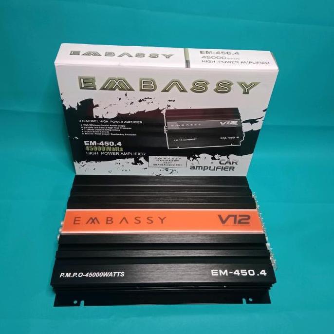 Power EMBASSY seri EM-450.4 40Watts 4Channel Audio Mobil