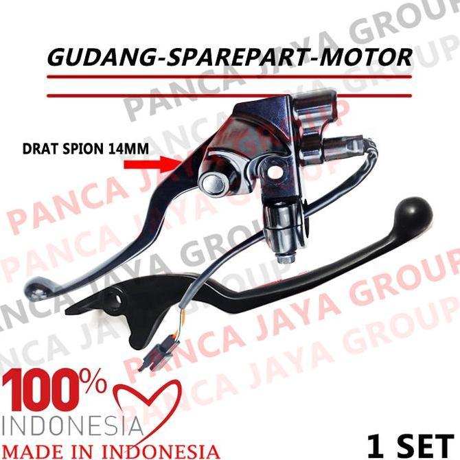 Dudukan Handle Spion Switch Rem Kanan Kiri Skywave Sky Wave Hayate 125