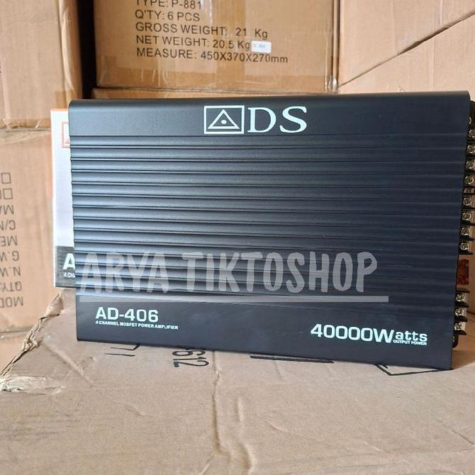 Power Amplifier 4Channel ADS AD 406 AMPLIFIER 4CHANNEL ADS AD 406