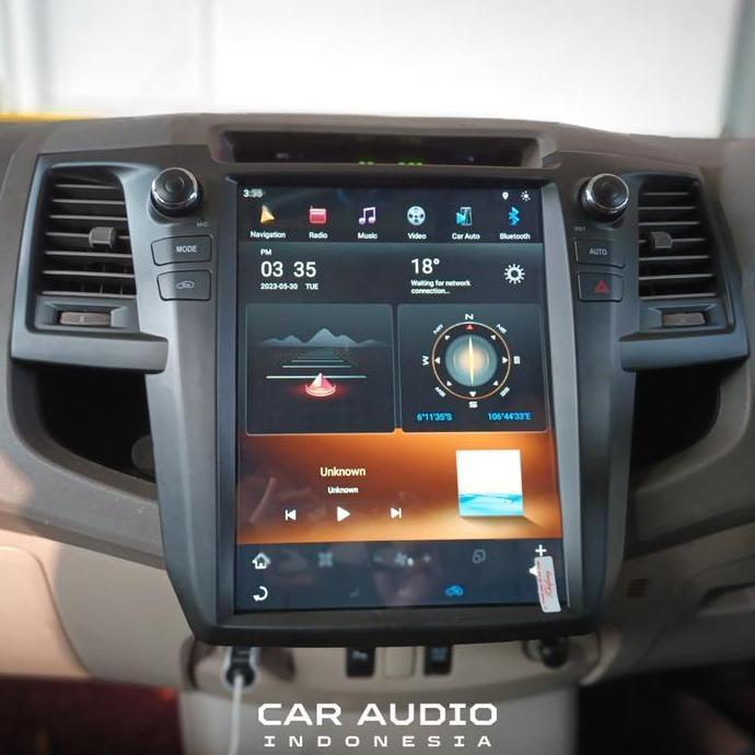HEAD UNIT TESLA ANDROID TOYOTA FORTUNER LAMA