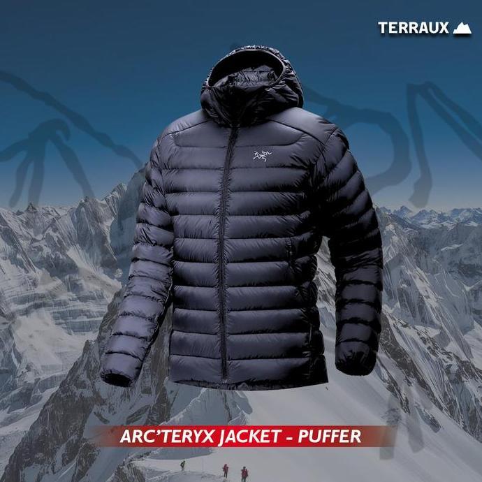 Jaket Puffer Arc'teryx Cerium Hoodie | Jaket Puffer Untuk Winter dan Hiking GM