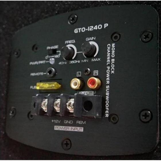 GTO-1240P Monoblock Amplifier (Special Desn Subs-Aktif JBL)