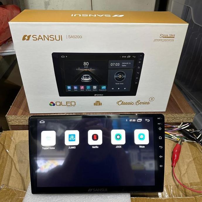 Sansui Classic Gen 3 Ram 2/32GB QLED Head Unit Mobil Universal