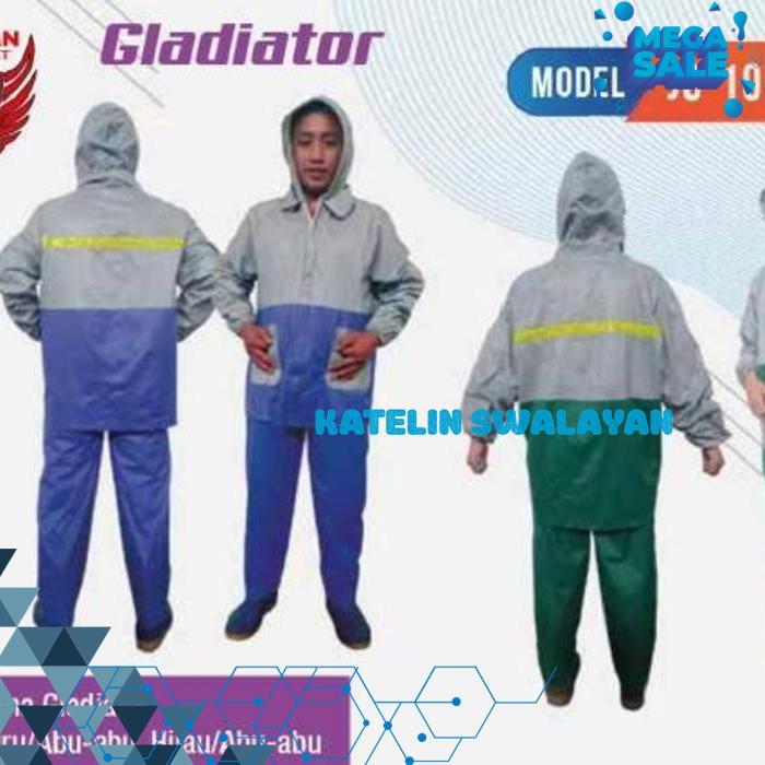 JAS HUJAN SPARTAN GLADIATOR JC-101 - JAKET CELANA TEBAL LENTUR 0.13MM MURAH MERIAH
