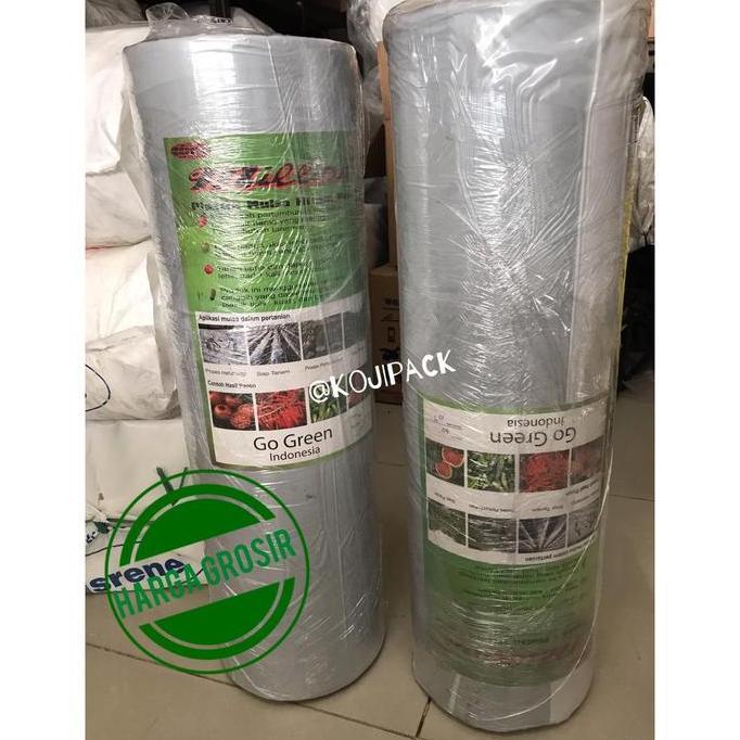 Plastik Mulsa Tanaman 60cm Hitam Perak Black Silver Pertanian Million