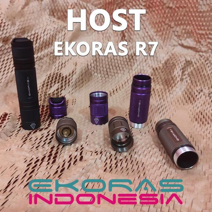 Host Senter Ekoras R7 - Cangkang Senter Ekoras R7 Tanpa LED dan Driver