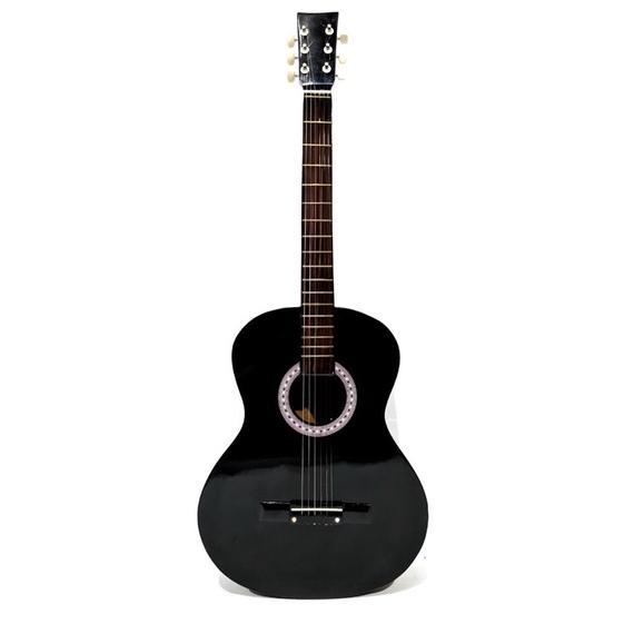 Mac Gitar Akustik Yamaha Tipe F310 P Warna Hitam Model Bulat Senar String buat Pemula atau Belajar M