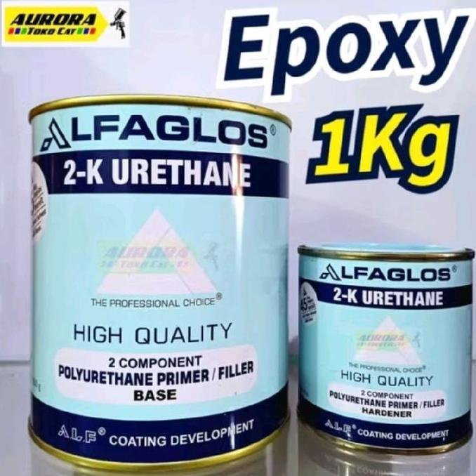 HARGA DISC - ALFA Epoxy Primer/ Filler Surfacer PU 2K Fast Dry/ Cepat Kering Poxy Dasaran Cat - Kema