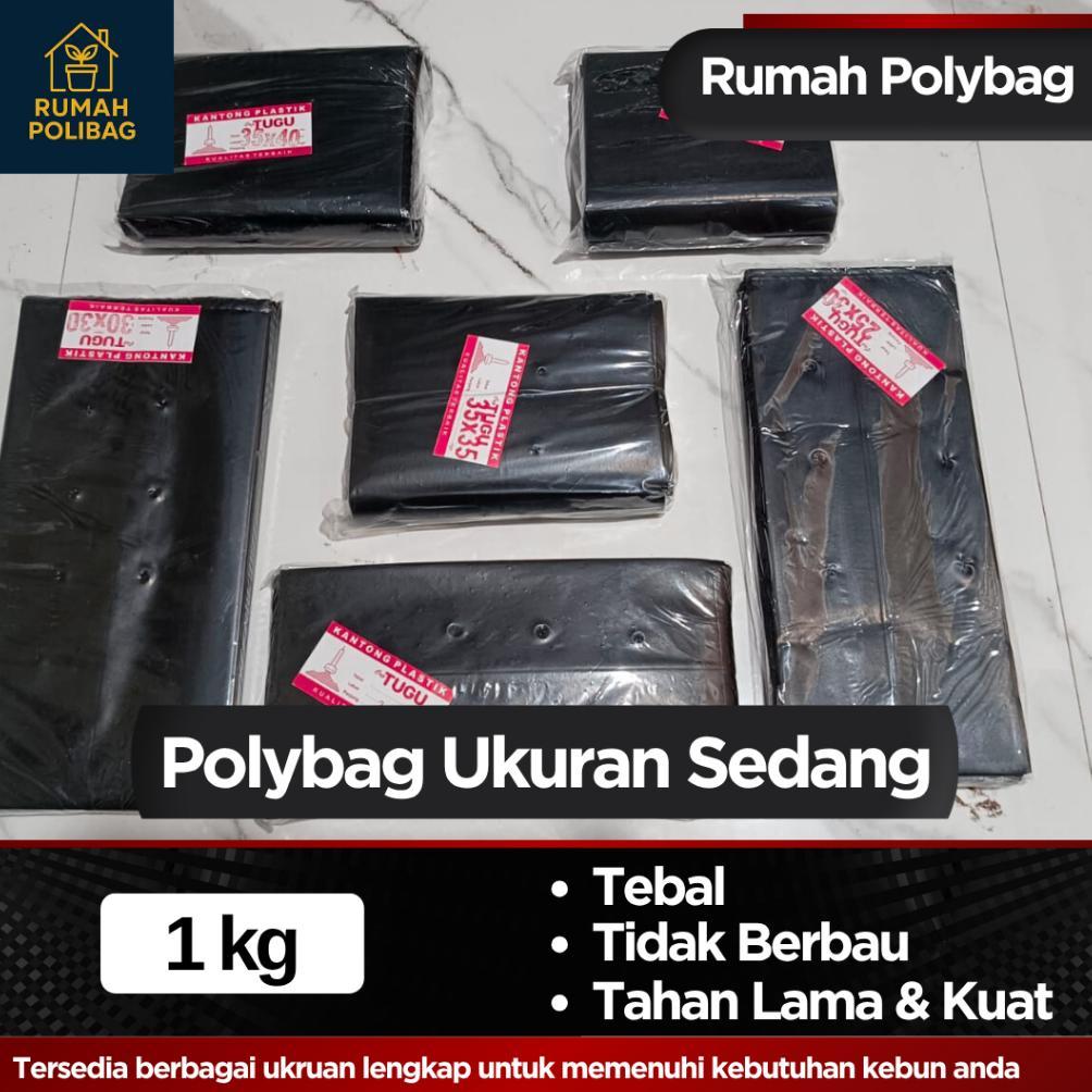 Promo Cod 1Kg - Polybag Tanaman Ukuran Sedang Plastik Polybag / Polibag Tanaman Untuk Sayur Terlaris