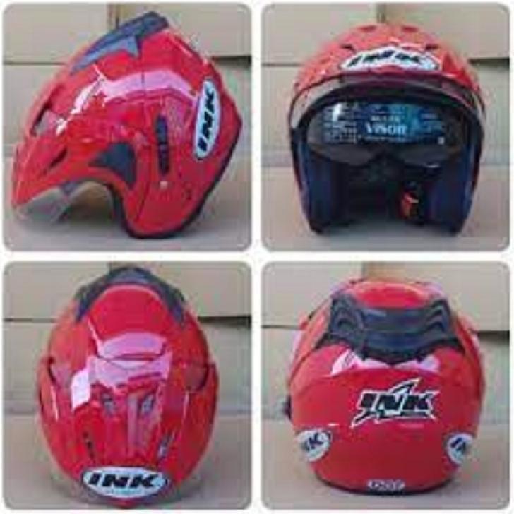 HOT DEALS HELM INK DOUBLE VISOR ORIGNAL MERK BMT EMBOSS SNI