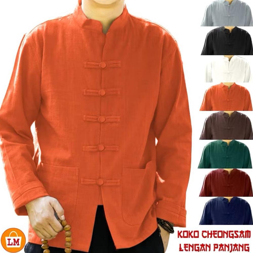 TERBARU BAJU KOKO SHANGHAI CHONGSAM IPMAN MODEL KERAH MANDARIN