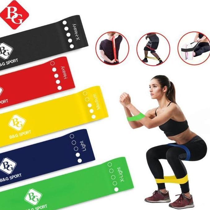 Set Resistance Loop Bands / Resistance Yoga Bands Allshop