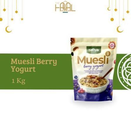 Muesli Berry Yogurt Safiya 1Kg | Sereal Oat Muesli Food Oatmeal Halal Dan Bpom Terlaris