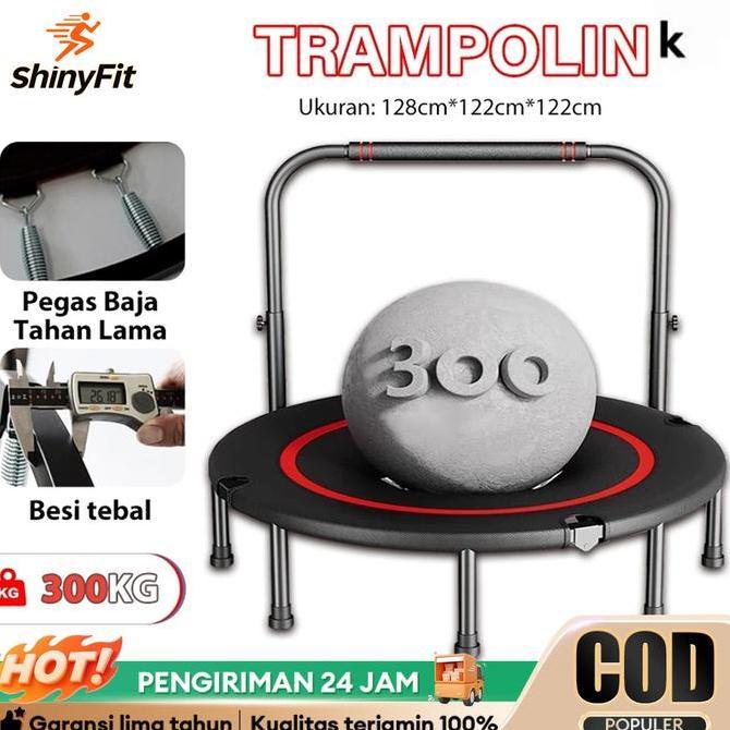 AMDOXTE ShinyFitTrampoline Alat Olahraga Lompat Trampolin trampolin fitness trampolin olahraga Gym