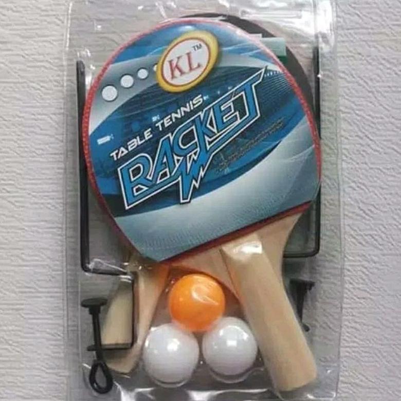 NEW Raket/Bet Tenis Meja Set KL dan Tiang + Net. Tennis Meja