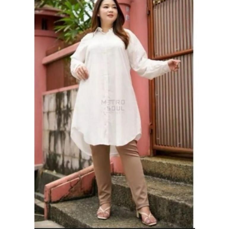 NEW Tunik Jumbo Fisa Atasan Wanita Tunik Hijab Ld120 Muslimah Bumil Busui&Friendly Cod