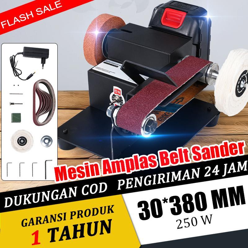Mini Belt Sander Electric Diy Sander Polisher Machine Mesin Amplas Genggam Alat Motor Belt Sander