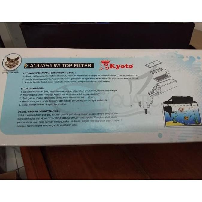 Fisch- Kyoto P-203K Aquarium Top Filter Pompa Air Celup Filter Aquarium