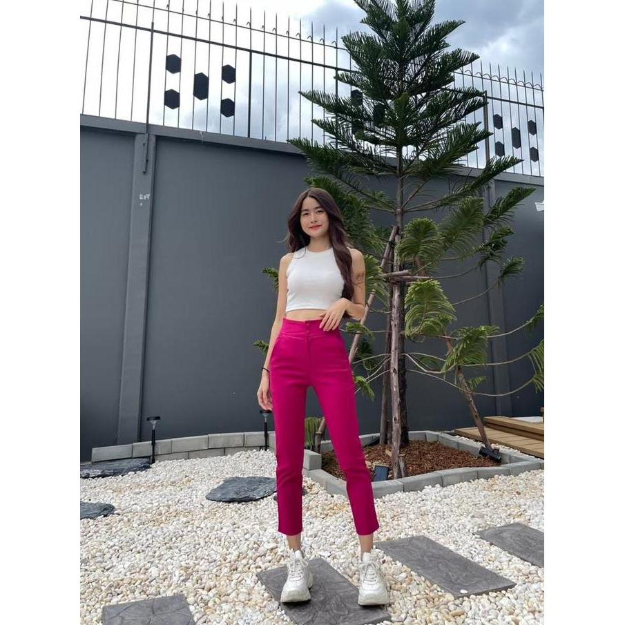 ELL ATELIER - CELANA CHOKDEE BANGKOK HW DUA KANCING TWO BUTTONS HHWAIST PANTS - CA0