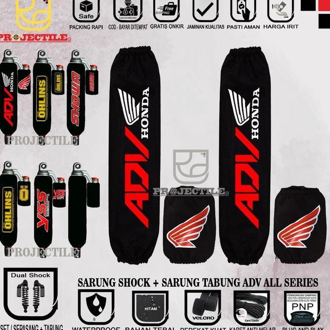 Sarung Shock + Sarung Tabung Adv Pcx Ohlins Adv 150 / 160 Kiri Kanan