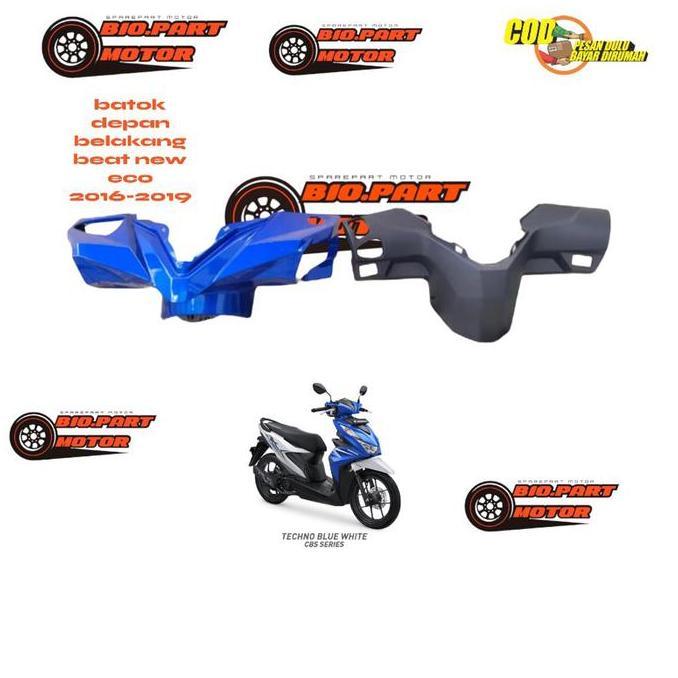 Batok Depan Belakang Honda Beat Fi New Esp Eco 2016 - 2019 Warna Biru - Batok Depan Beat New Eco Bir