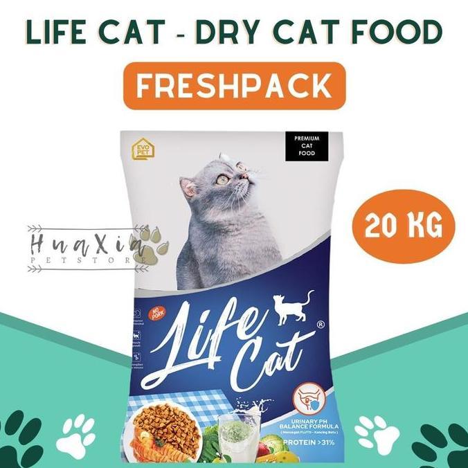 Makanan Kucing / Dry Cat Food Life Cat 20kg
