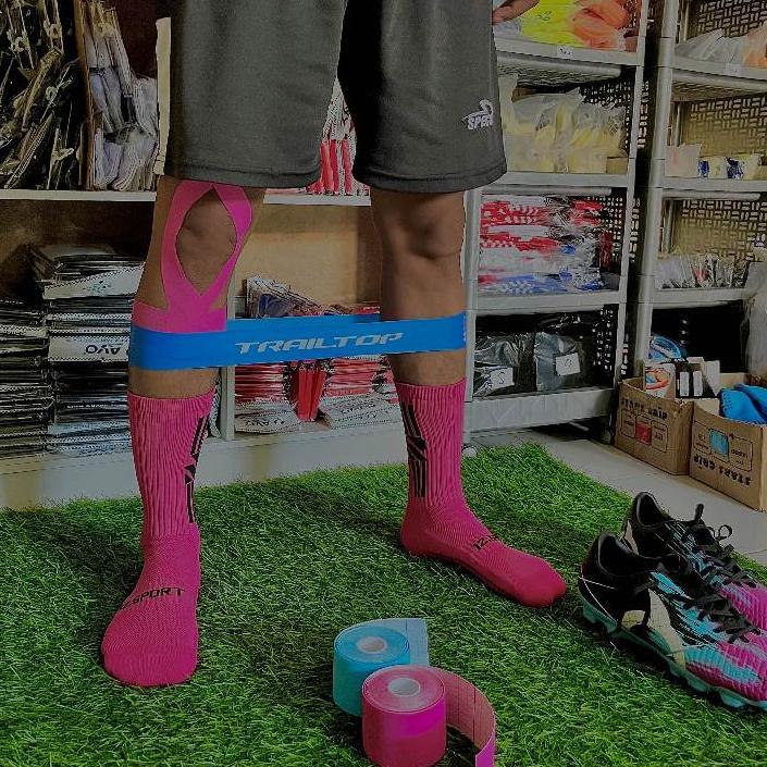 hot product resistance bands 5 levels gym set | trailtop yoga stretch loops band paha kaki latihan