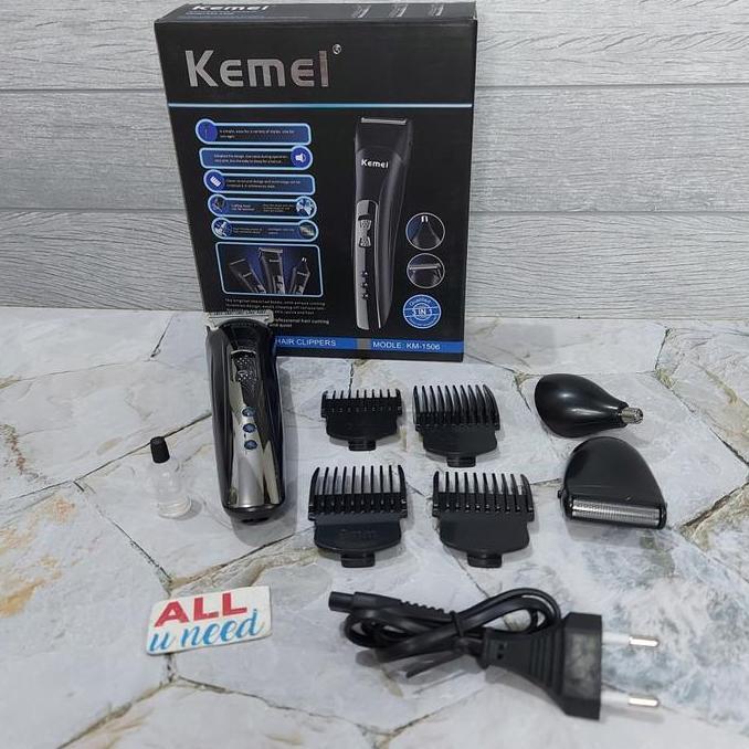 Bst Ready Alat Cukur Rambut 3 In 1 Kumis Bulu Hidung Kemei 1506 Original Best Seller