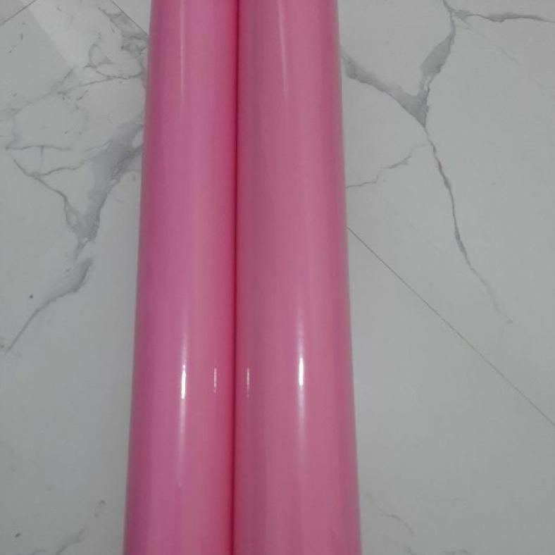 Stiker skotlite warna pink muda glosy
